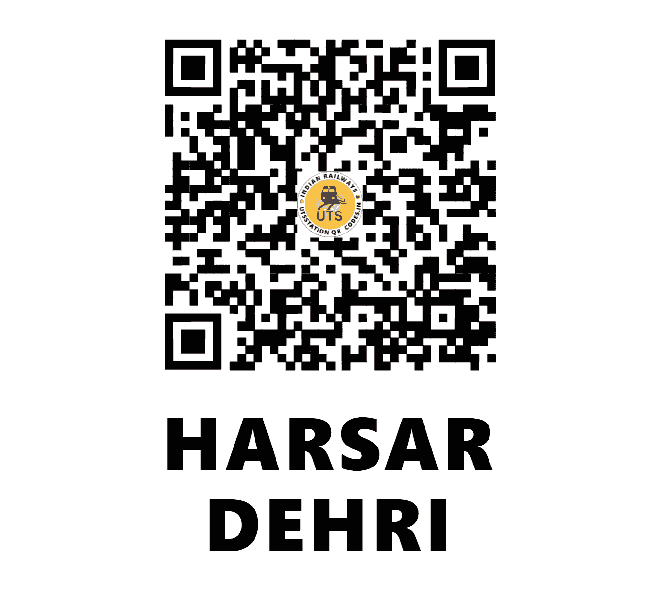 UTS QR Code for HARSAR DEHRI - HRDR (NR - HIMACHAL PRADESH)